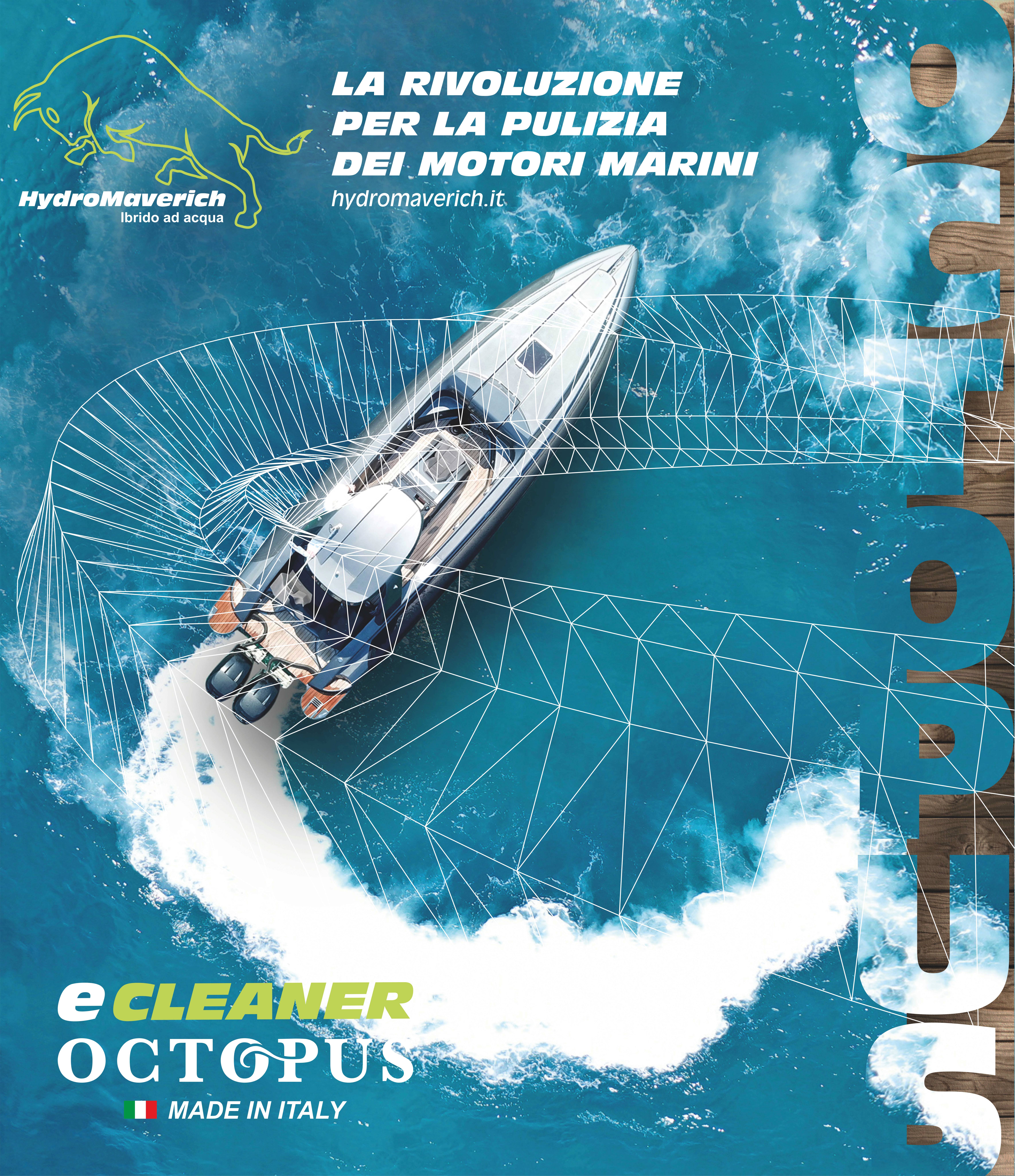Hydromaverich Ecleaner 4.0 Octopus: rivoluzione per la pulizia dei motori marini