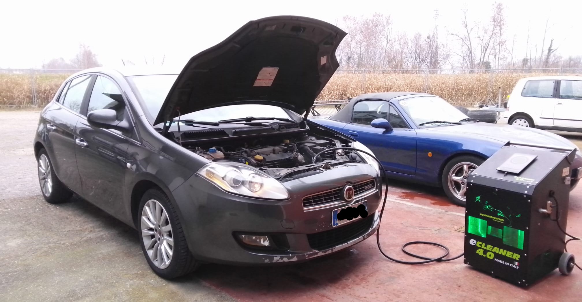 CLEANING EGR VALVE FIAT BRAVO WITH EAIR+ECLEANER