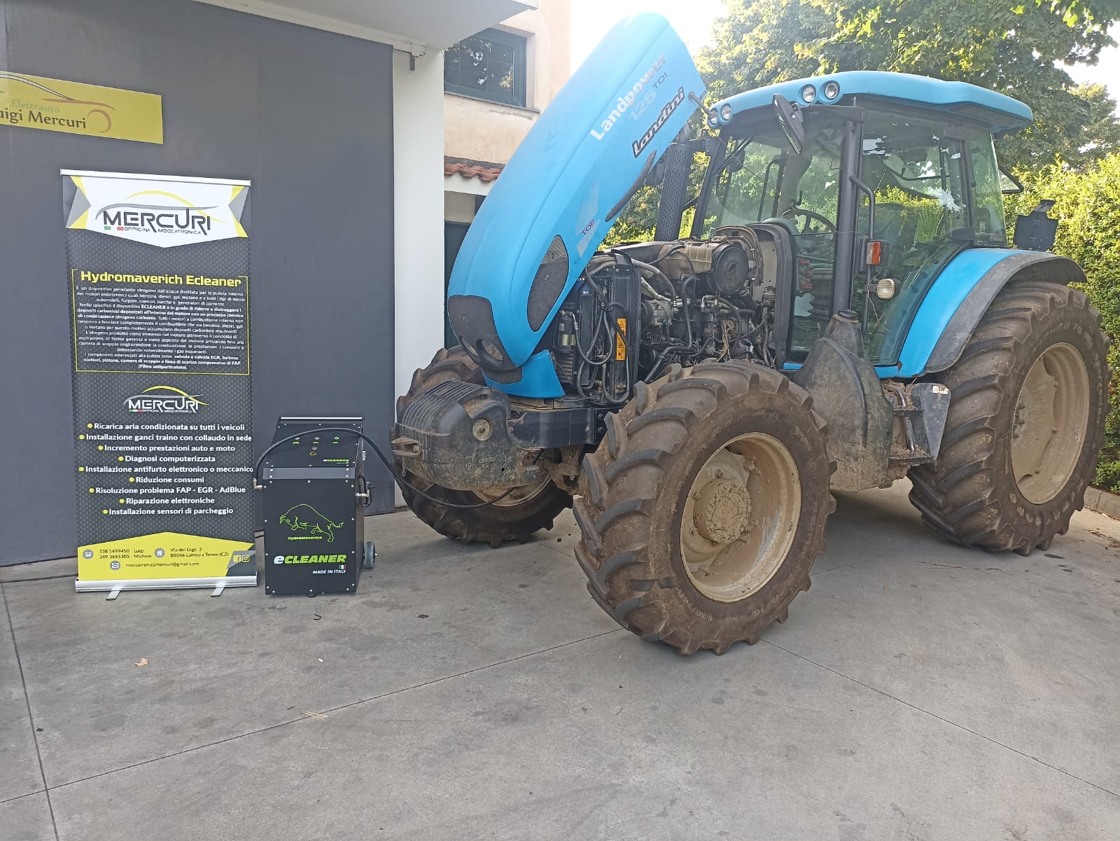 DEKARBONISIERUNG DES MOTORS MIT WASSERSTOFF HYDROMAVERICH ECLEANER LANDINI LANDPOWER