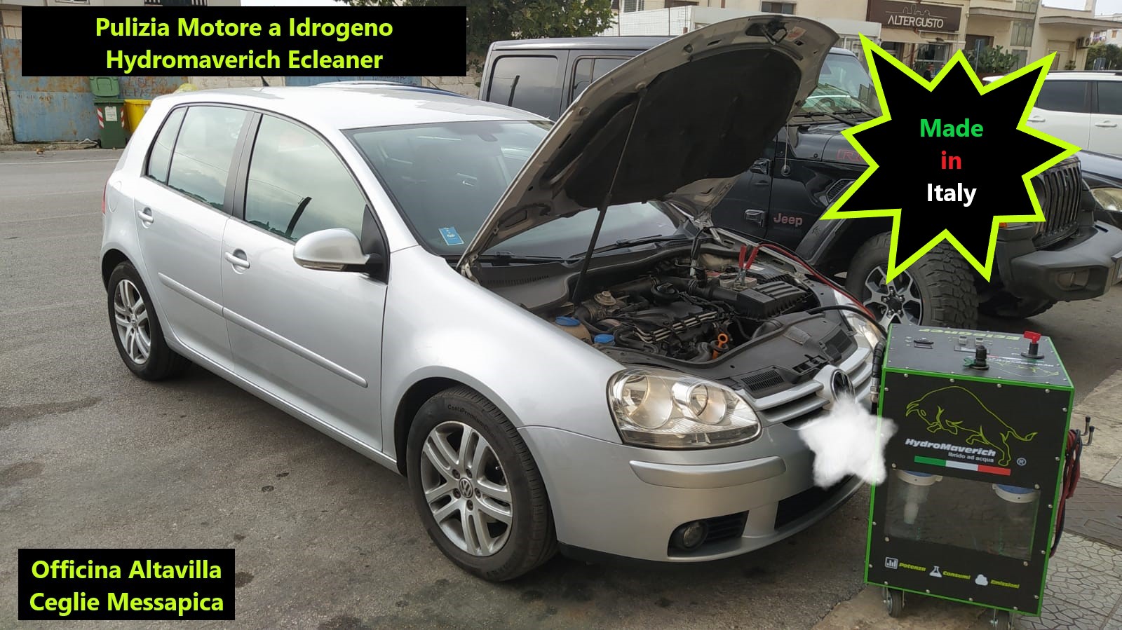 INTERNAL CLEANING OF THE ENGINE FROM CARBON RESIDUES IN VOLKSWAGEN GOLF V