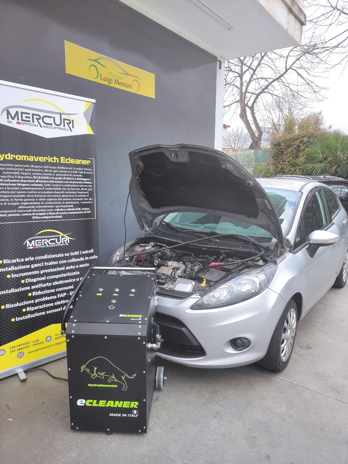 CLEANING THE PARTICULATE FILTER WITH HYDROGEN HYDROMAVERICH ECLEANER