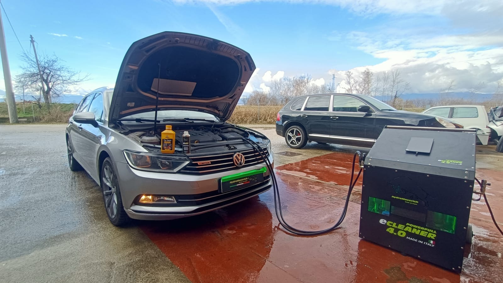 HYDROGEN TREATMENT CLEANING OF THE ANTI-PARTICULATE FILTER WITH HYDROMAVERICH ECLEANER